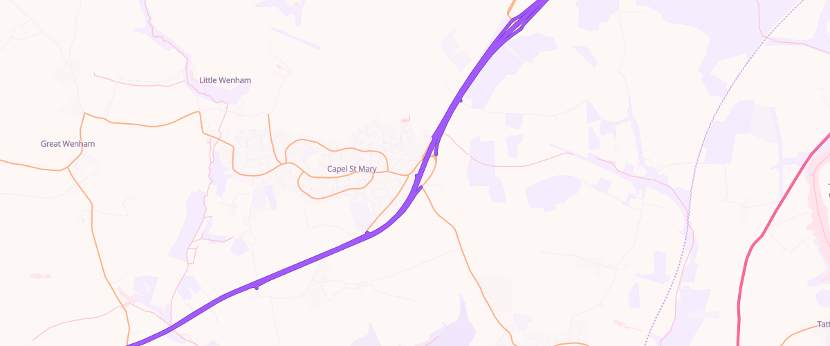 Map showing the location of Mfg Capelgate