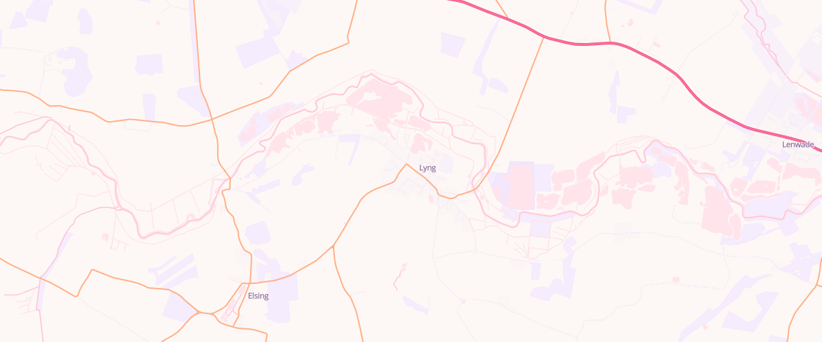 Map showing the location of Lyng Garage Ltd