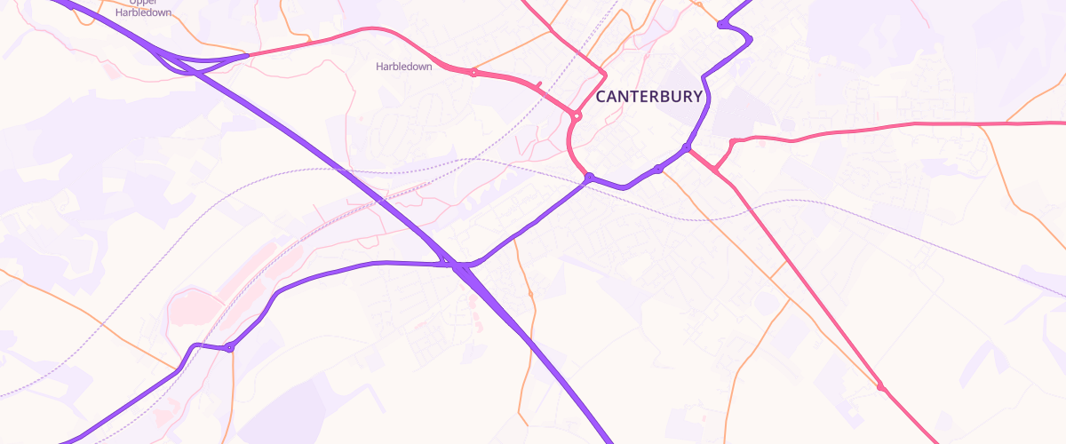 Map showing the location of Rontec Wincheap