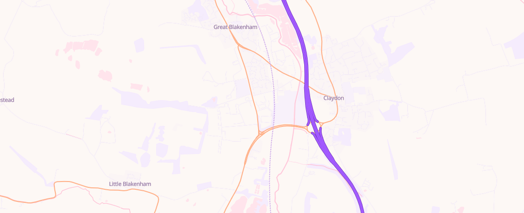 Map showing Norfolk Truck & Van Ltd, Ipswich