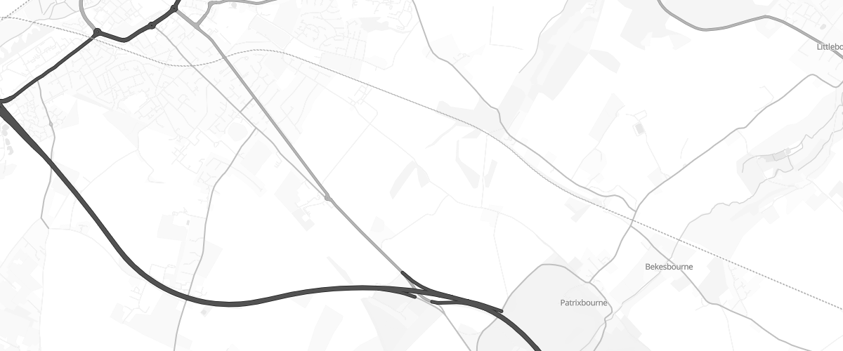Map showing the location of Basingstoke Service Station