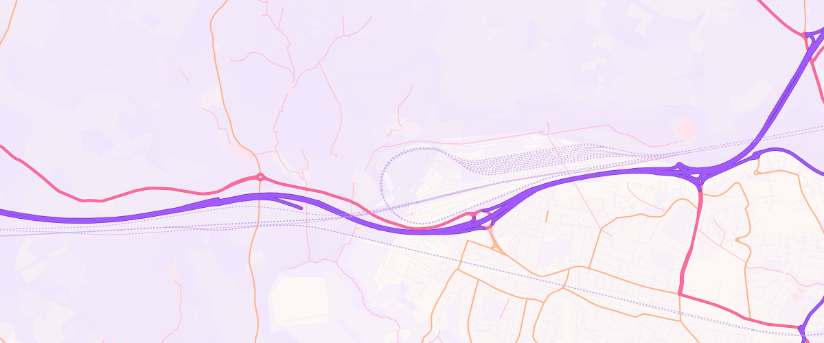 Map showing the location of Rontec Eurotunnel