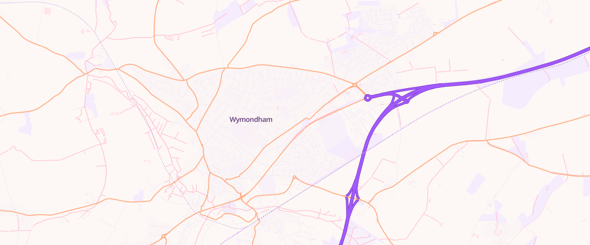 Map showing the location of Abbeygate Garages Ltd