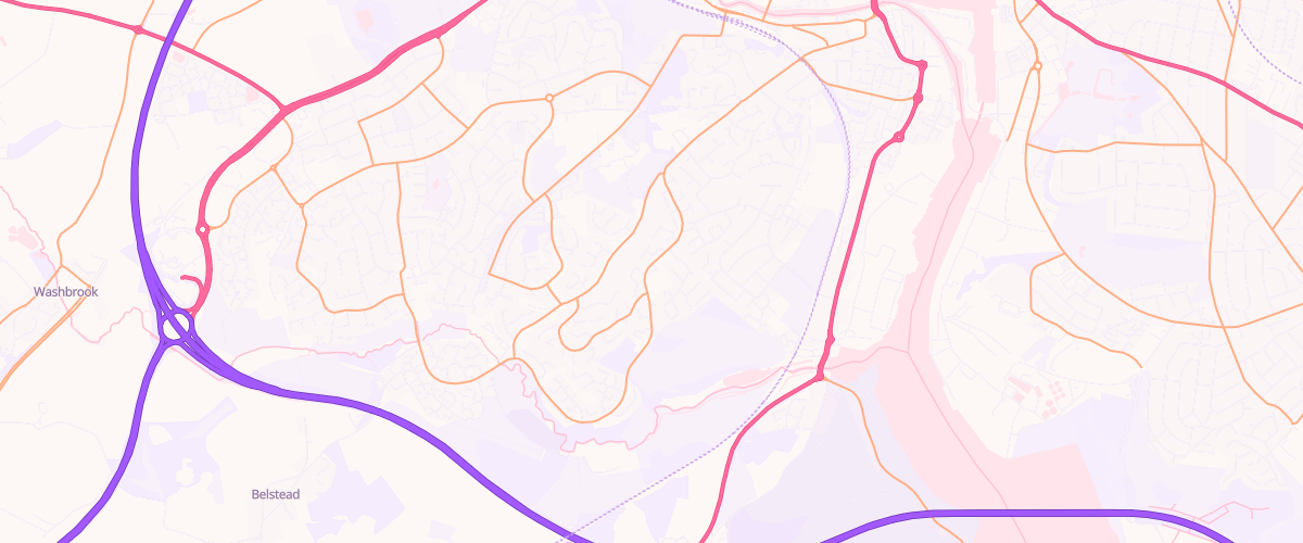 Map showing the location of Asda Stoke Park Superstore