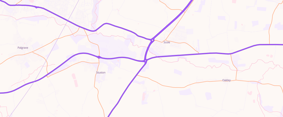 Map showing the location of Scole Sf Connect