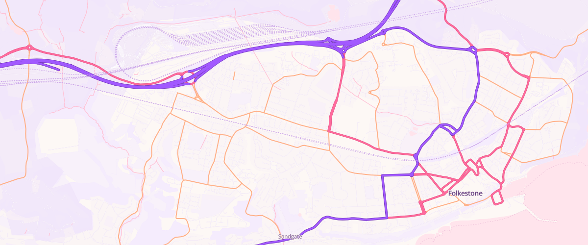 Map showing the location of Mfg Folkestone
