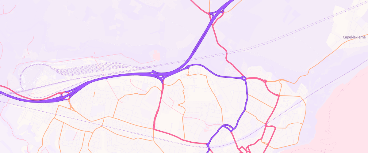 Map showing the location of Sainsburys West Park Farm