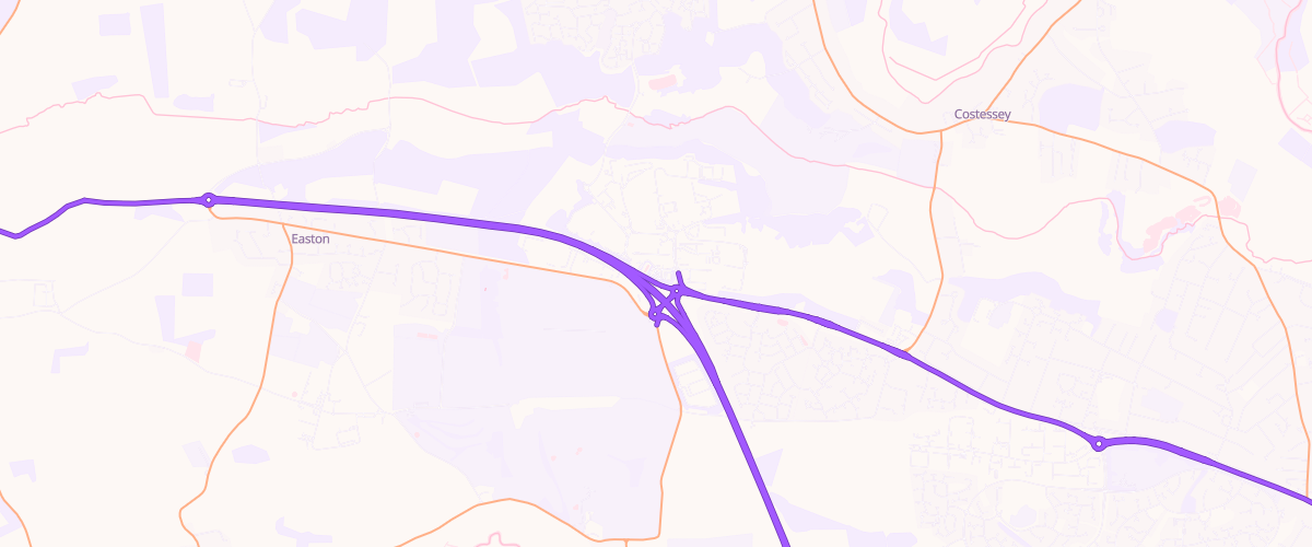 Map showing the location of Sainsburys Longwater