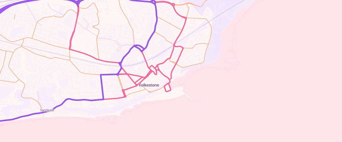 Map showing the location of Petrocell Folkestone