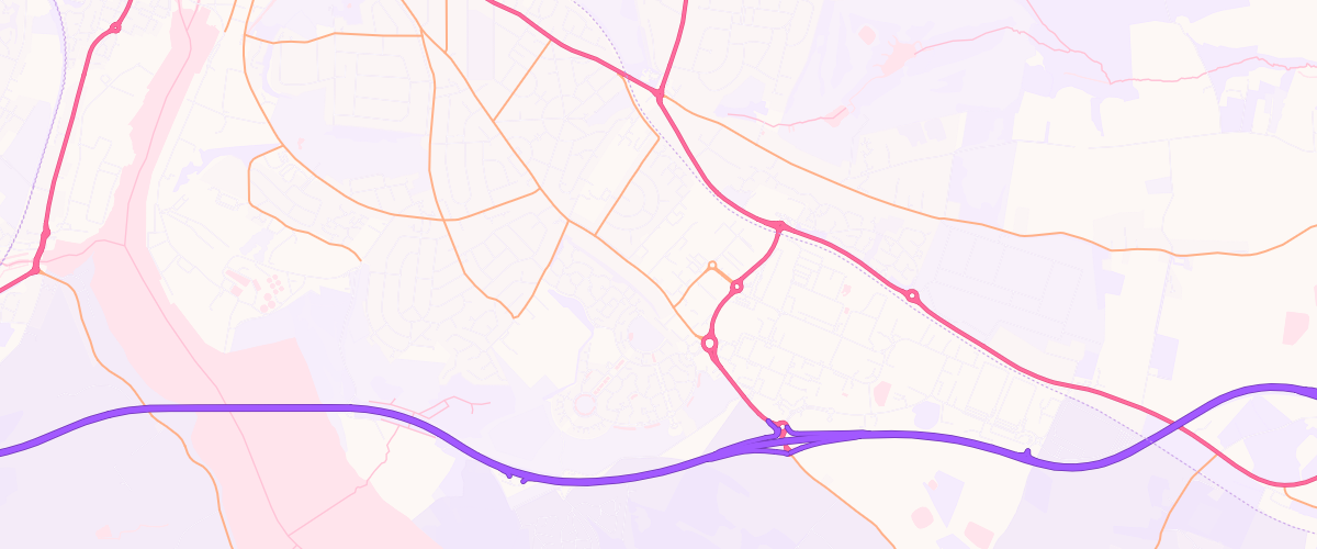 Map showing the location of Nacton Co-Op Forecourt