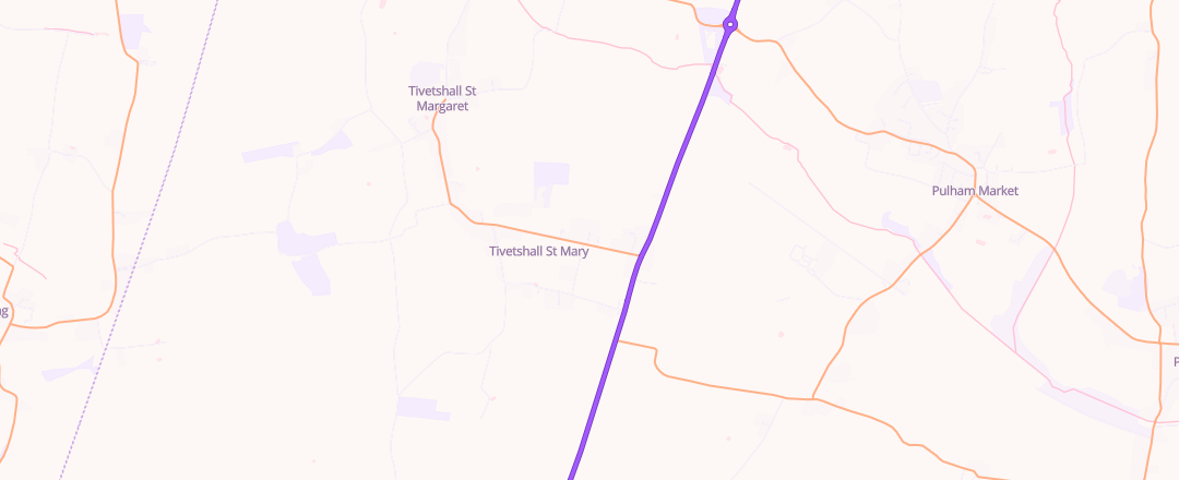 Map showing Glover Bros, Norwich