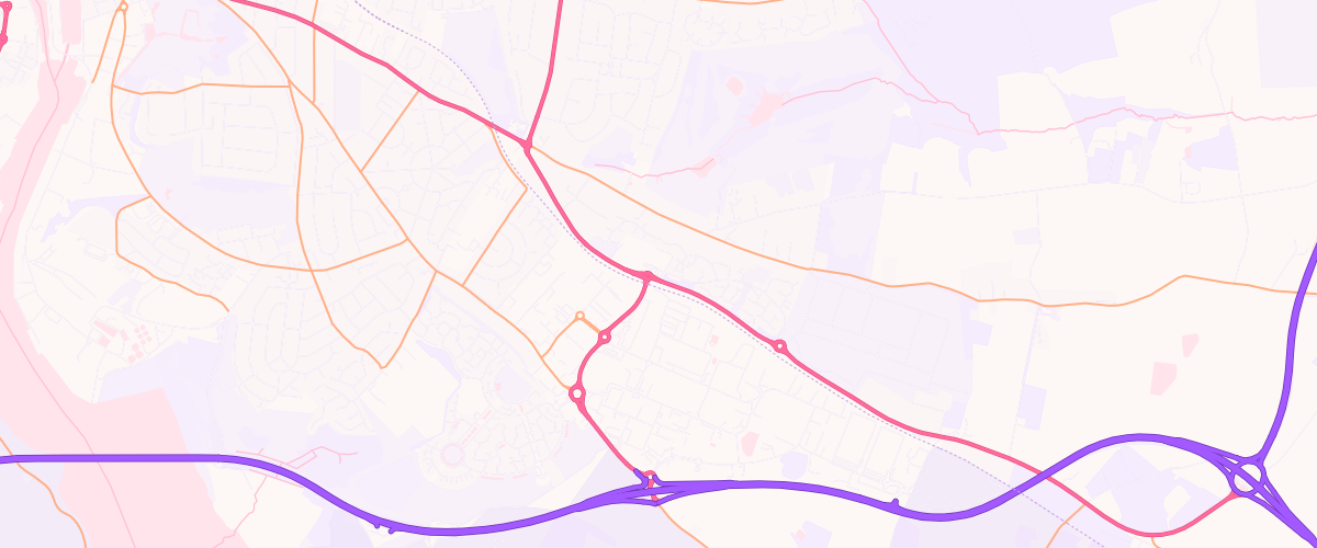 Map showing the location of Sainsburys Warren Heath