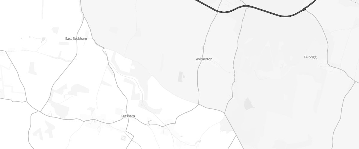 Map showing the location of Attenborough Service Station