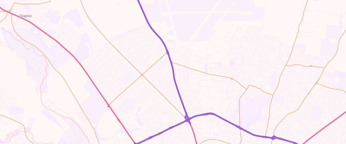 Map showing the location of Eg Norwich Pfs