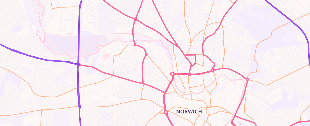 Map showing Robinsons Autoservices Ltd, Norwich