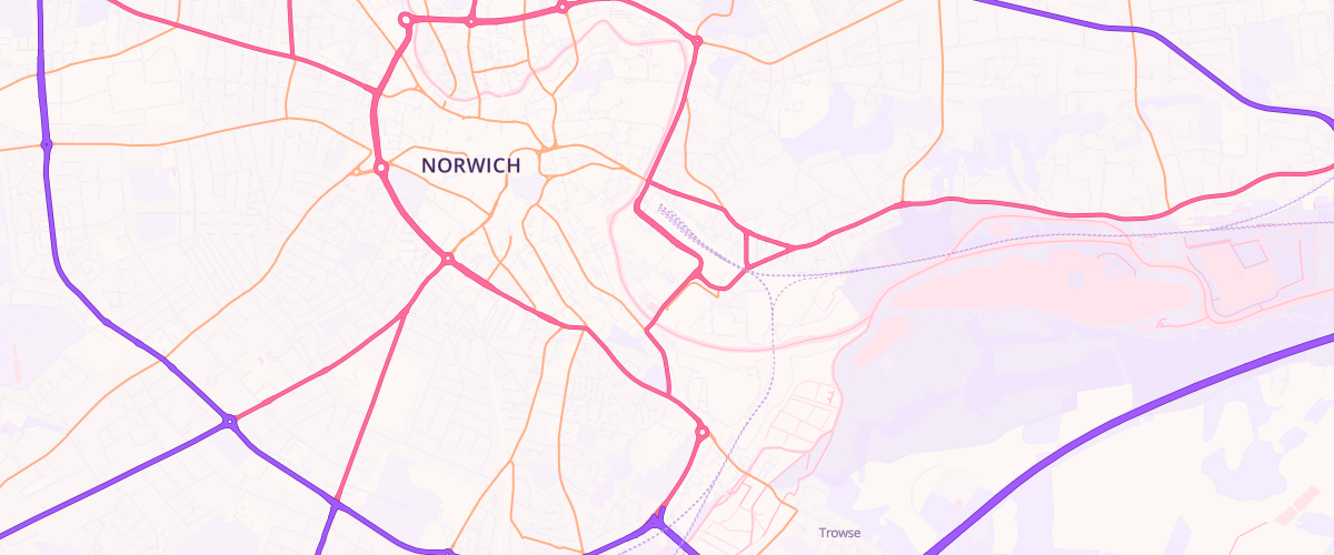 Map showing the location of Mfg Morrisons Norwich