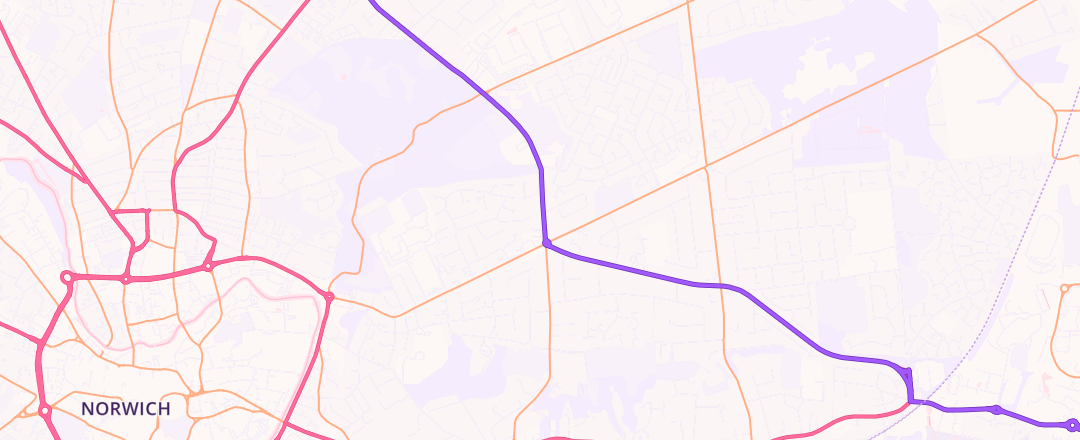 Map showing Number One Motor Company, Norwich