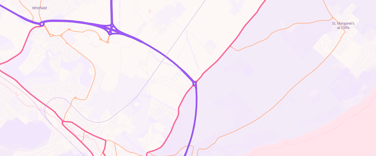 Map showing the location of Shell Co-Op Dover