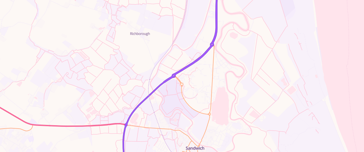 Map showing the location of Asda Discovery Park Express