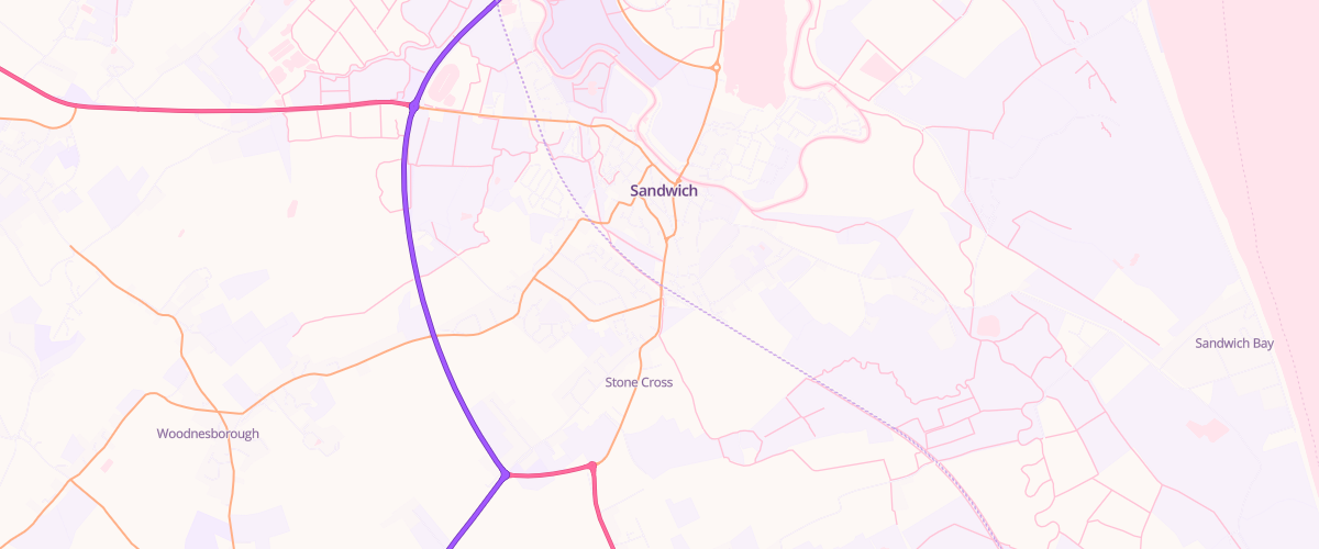 Map showing the location of Malcolm Waite Ltd Sandwich