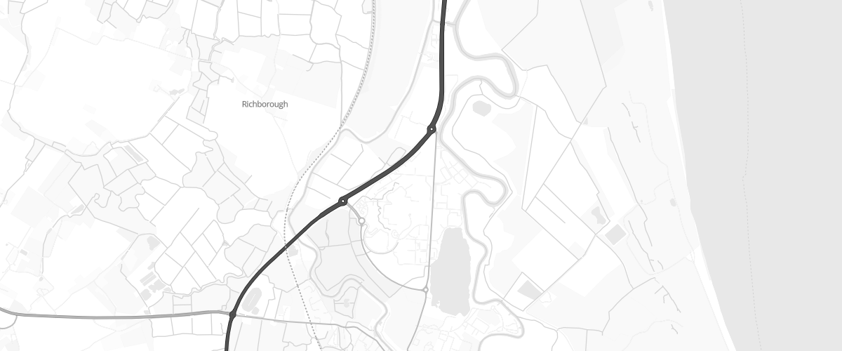Map showing the location of Asda Discovery Park Express
