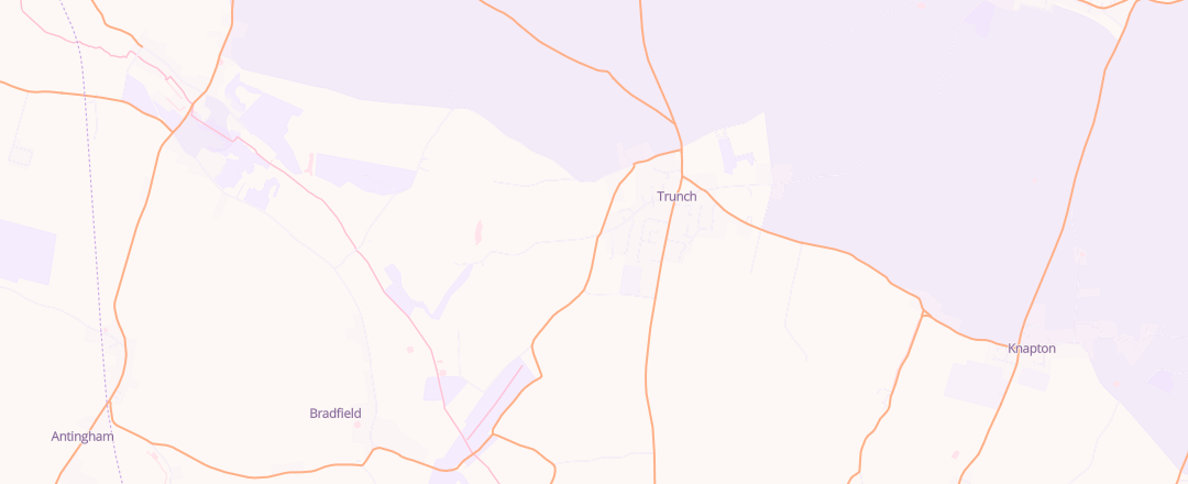 Map showing Trunch Garage Ltd, North Walsham