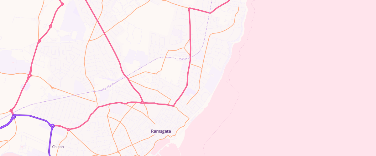 Map showing the location of Mfg Ramsgate