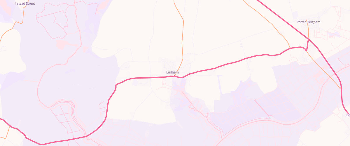 Map showing the location of Ludham Garage Ltd