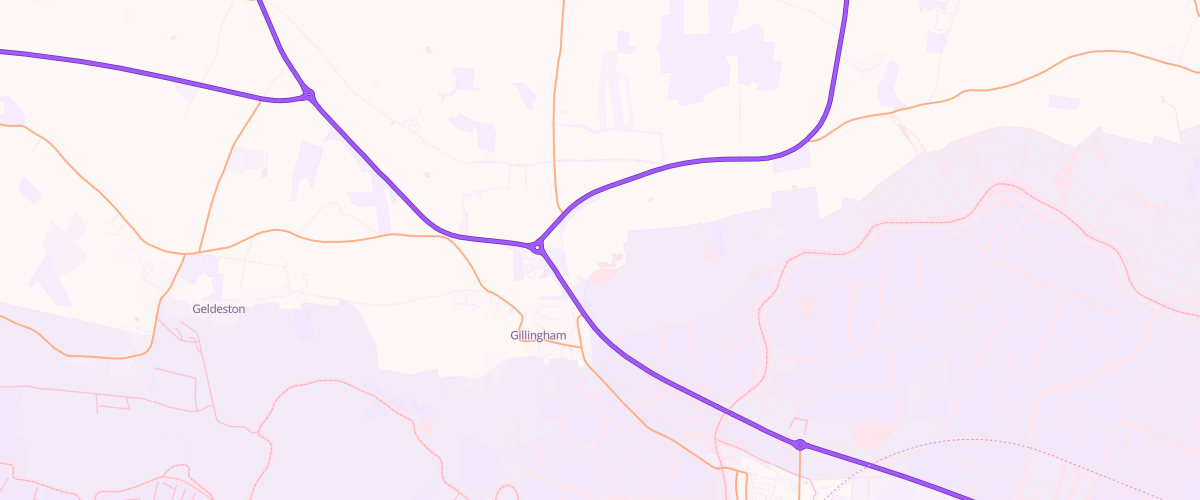 Map showing the location of Shell Co-Op Beccles