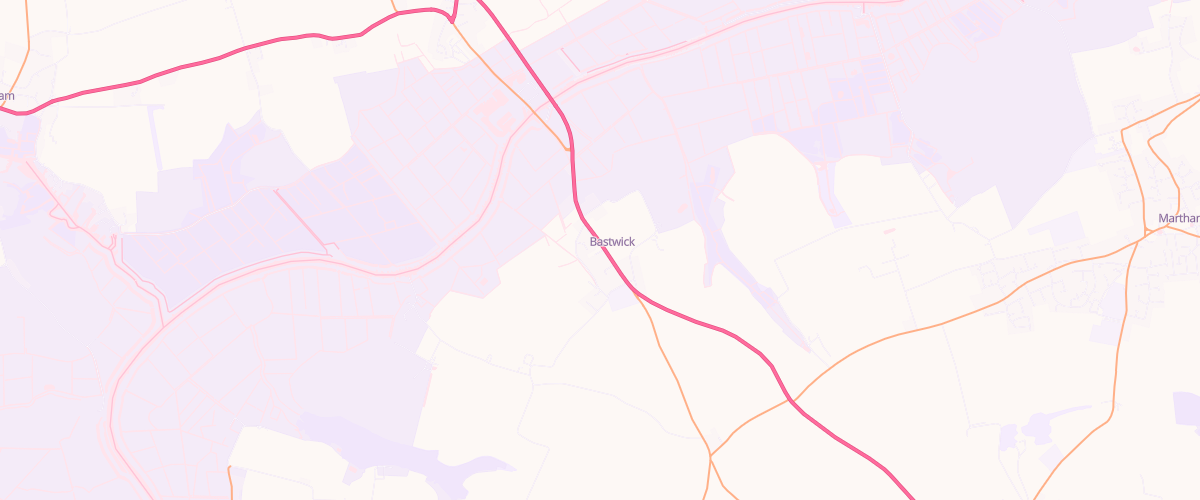 Map showing the location of Repps Service Station