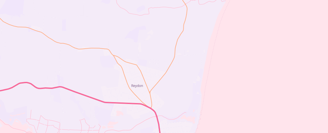 Map showing Reydon Garage Services Limited, Southwold