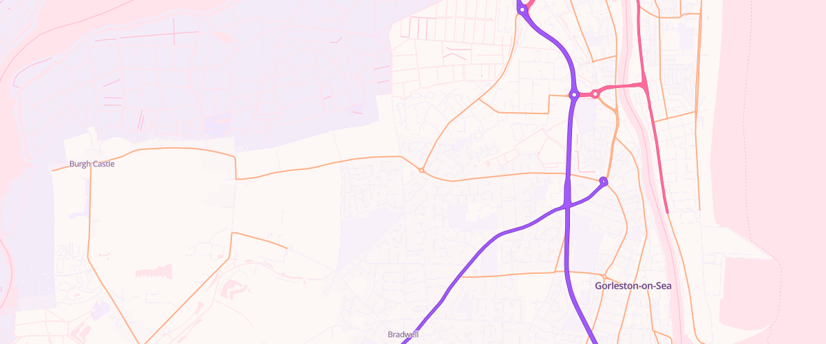 Map showing the location of Mfg Morrisons Bradwell